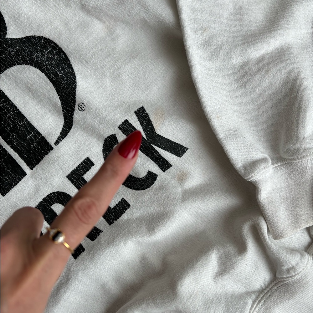 ‘Breck’ white and black sweatshirt size small - Picture 6 of 6